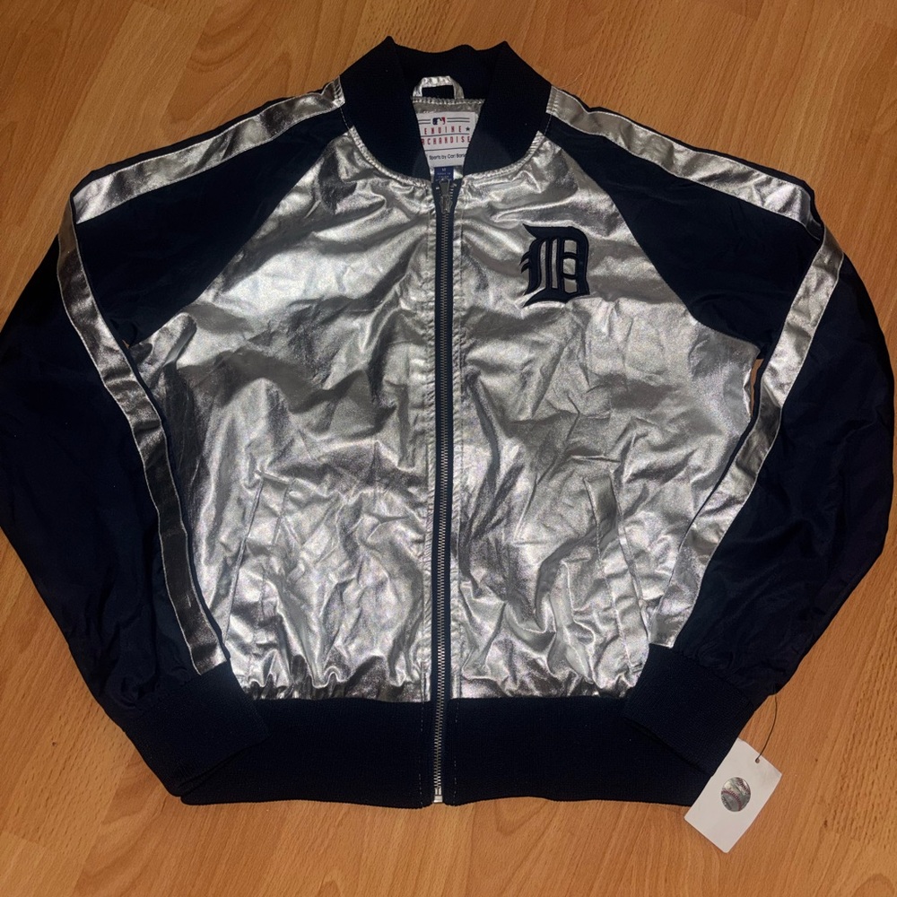 Detroit Tigers G-III Sports by Carl Banks Men’s Metallic MLB Jacket Size M